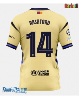 Barcelona Marcus Rashford #14 Tricou Fotbal Replică 2025-26 Barbati Deplasare